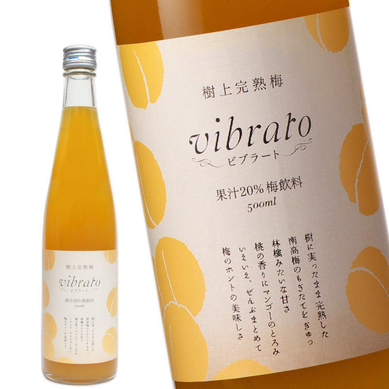 樹上完熟梅 vibrato ビブラート 梅 ドリンク 500ml 兼用箱 高級 ギフト