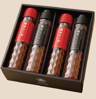 お歳暮 ギフト 梅ドレッシング 200ml×2本 梅ポン酢 200ml×2本 ギフト箱入 プレゼント