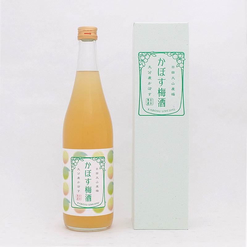 かぼす梅酒 720ml 専用化粧箱 梅酒 鶯宿 熟成 ギフト かぼす  ギフト プレゼント