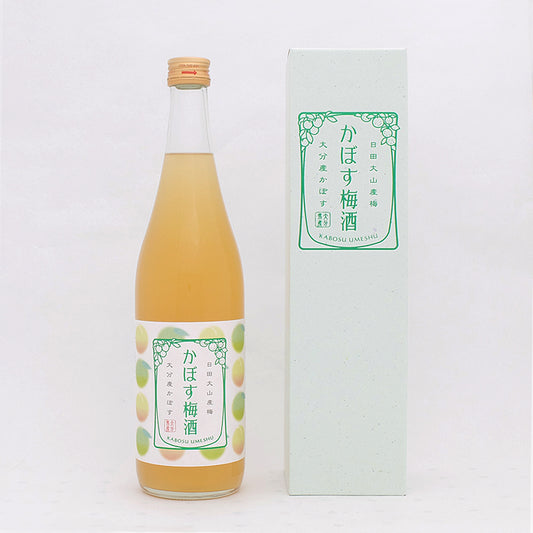 かぼす梅酒 720ml 専用化粧箱 梅酒 鶯宿 熟成 ギフト かぼす  ギフト プレゼント