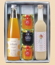 完熟梅甘酒 500ml 樹上完熟梅ビブラート 500ml 梅ジャム 2個 ブルーベリージャム 1個 ギフト箱入り ギフト プレゼント