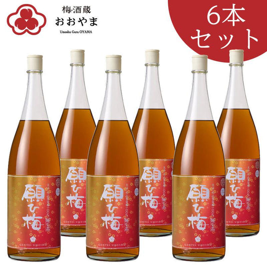 祝 梅酒 願ひ梅 1800ml 1ケース 6本入り 化粧箱なし お得なケース販売