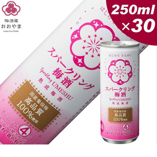 スパークリング梅酒 250ml １ケース 30本入り 梅酒   お得なケース販売