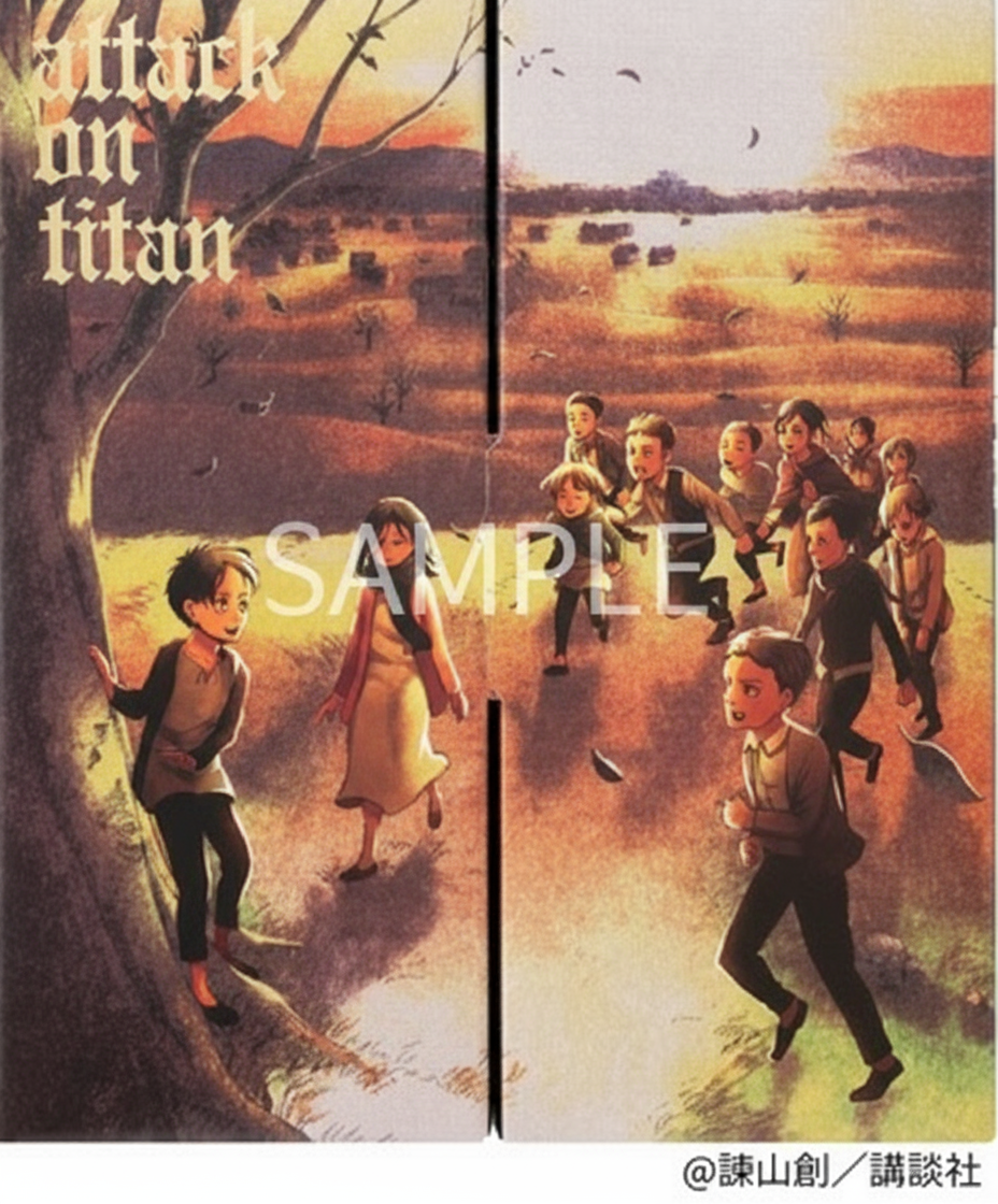 【新発売】描き下ろし原画ラベル（第二弾）進撃の巨人梅酒  500m×2本 特製化粧箱 ギフト プレゼント