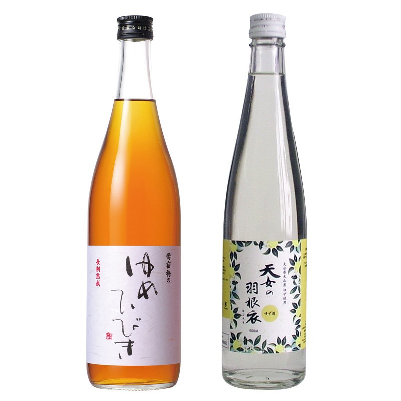 熟成ゆめひびき(720ml）・天女の羽根衣（はごろも）（ 500ml）【各１本】(梅ギフト箱)
